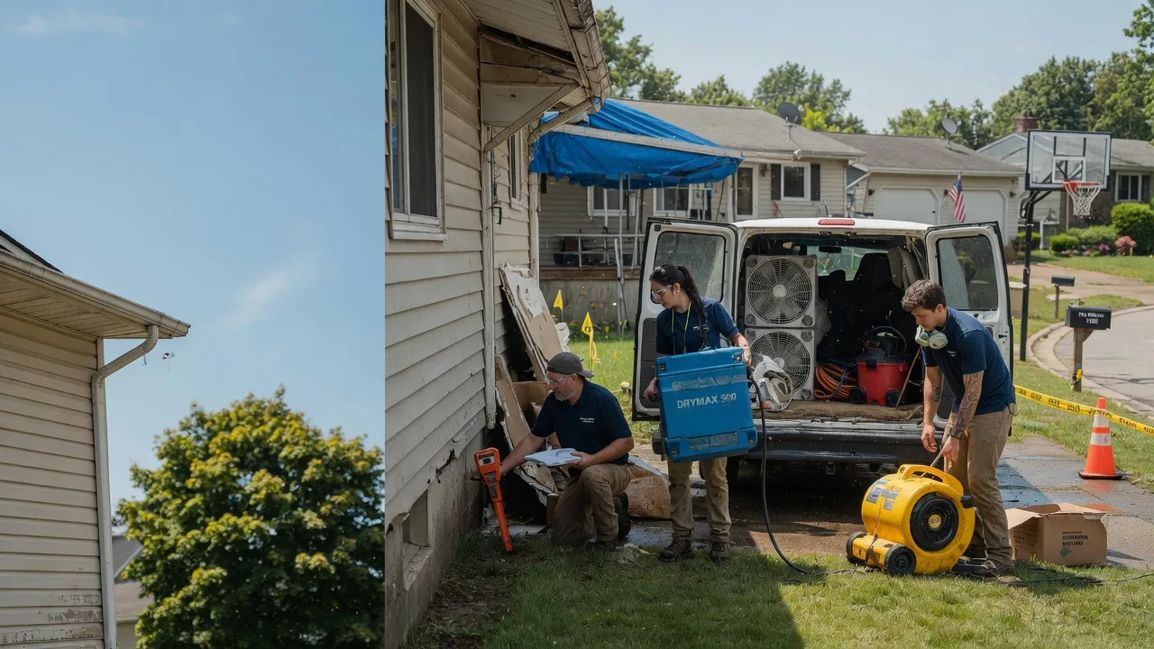Ceiling Leak Cleanup in East Springfield, PA near me